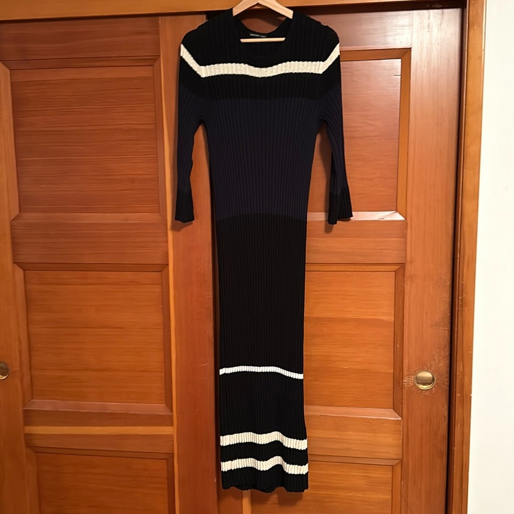 James Perse Cotton Terry Stripe Dress